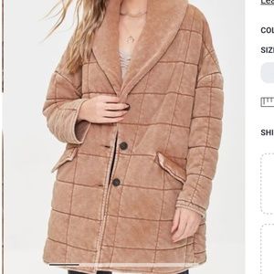 Forever 21 Long Quilted Jacket